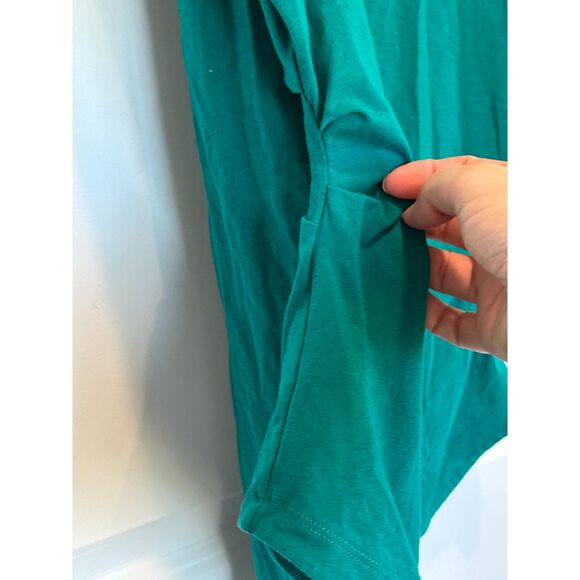 Athleta Outbound Scoop Tank Side Ruched Green Size Large - Picture 4 of 6